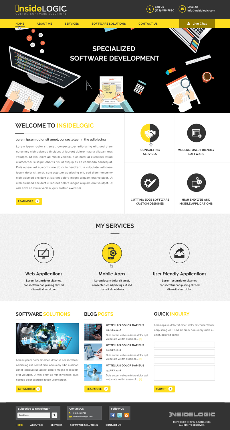 Web Design by Sbss for Insidelogic | Design #11474747