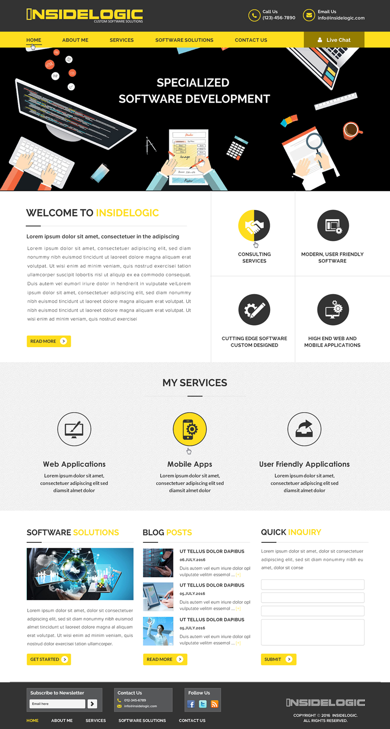 Web Design by Sbss for Insidelogic | Design #11474748