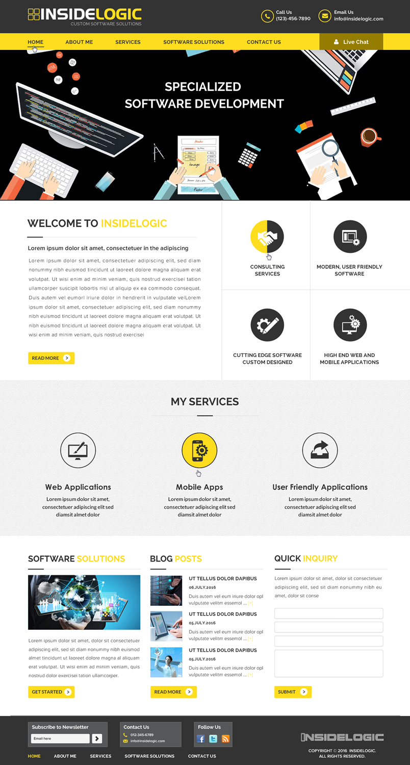 Web Design by Sbss for Insidelogic | Design #11474749