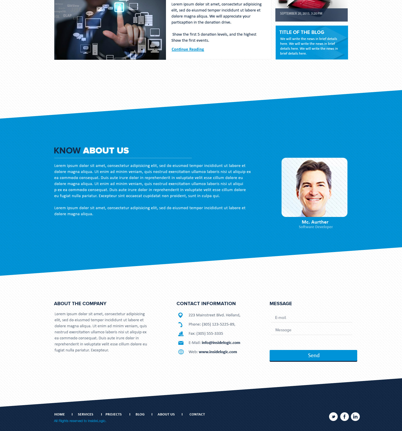 Web Design by UniqueDesignz for Insidelogic | Design #11468334
