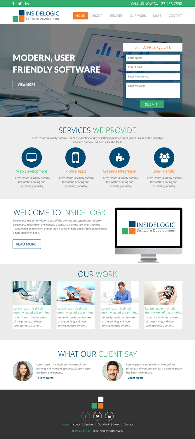 Web Design by rightway for Insidelogic | Design #11406867