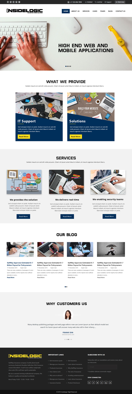 Web Design by Xclusive Designers for Insidelogic | Design #11406451