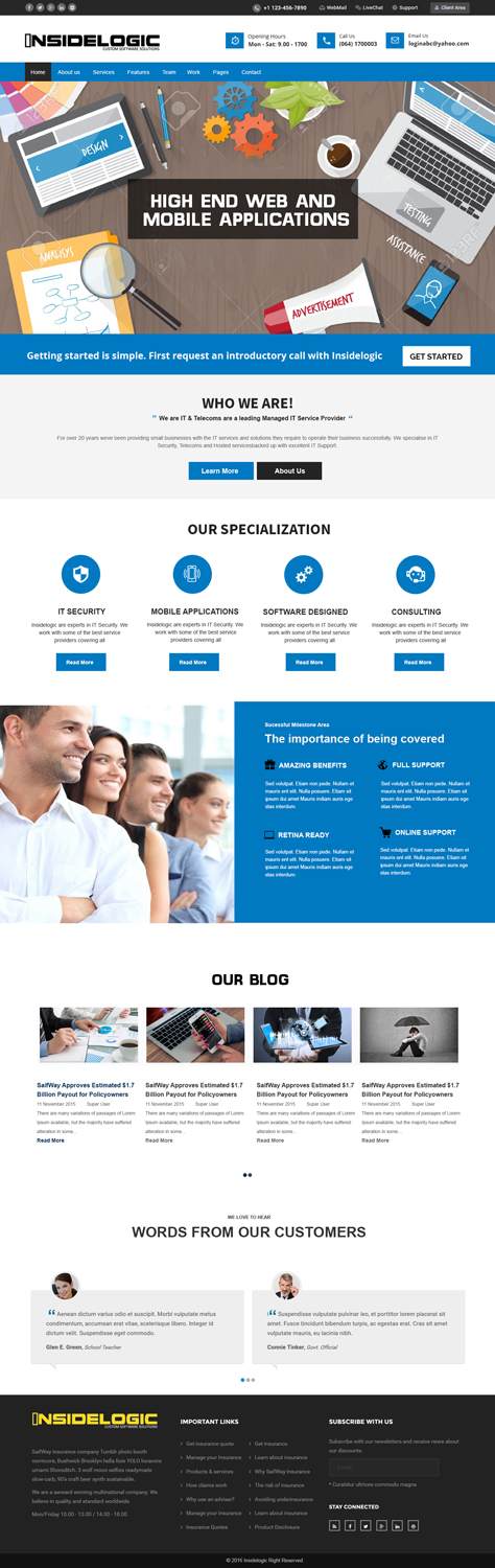 Web Design by Xclusive Designers for Insidelogic | Design #11406587