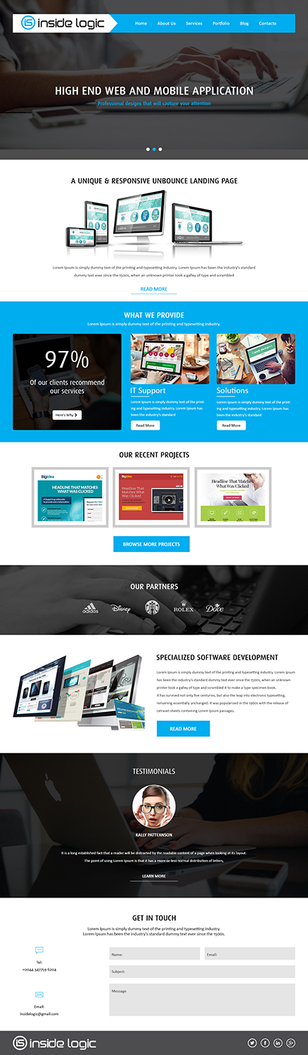 Web Design by Xclusive Designers for Insidelogic | Design #11413486