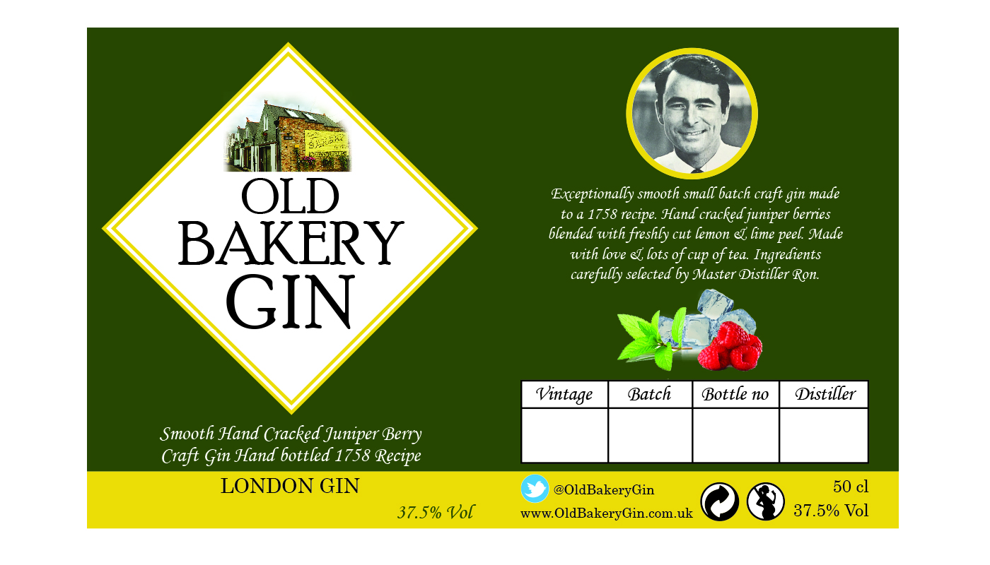 Label Design by PB for Old Bakery Gin | Design #11442347