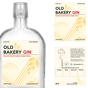 Diseño de Etiqueta por KitKeiDesign para Old Bakery Gin | Diseño #11408934