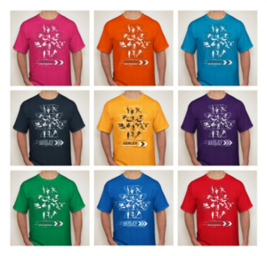 Progressive tshirt for young sport education