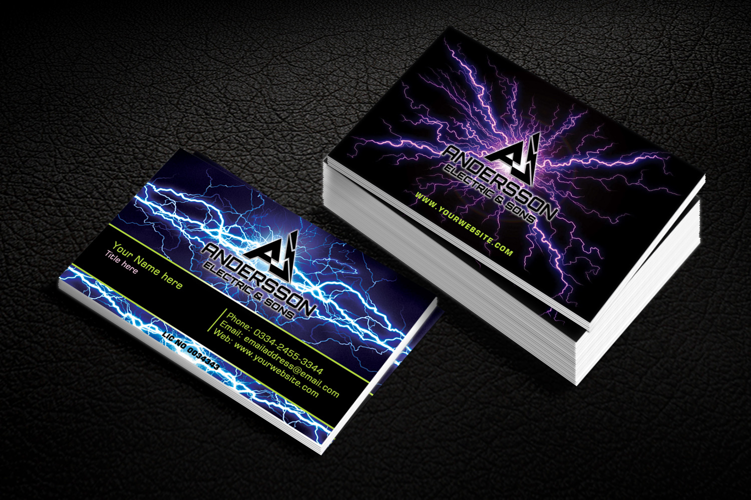 Bold, Professional, Business Business Card Design for Andersson ...