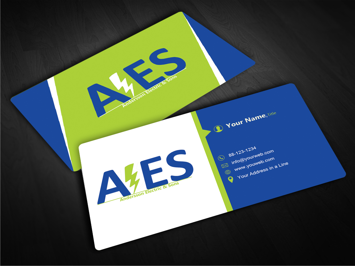 Visitenkarten-Design von EWS Webs für Andersson Electric & Sons | Design #11441647