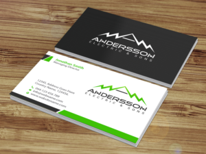 Business Card Design by Creations Box 2015 for Andersson Electric & Sons | Design: #11443108