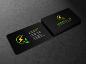 Business Card Design by Creations Box 2015 for Andersson Electric & Sons | Design: #11443128