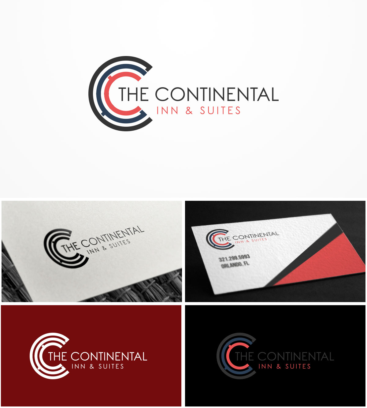 Diseño de Logo por Grapismo Brand Studio para The Continental Inn & Suites  | Diseño #11463544