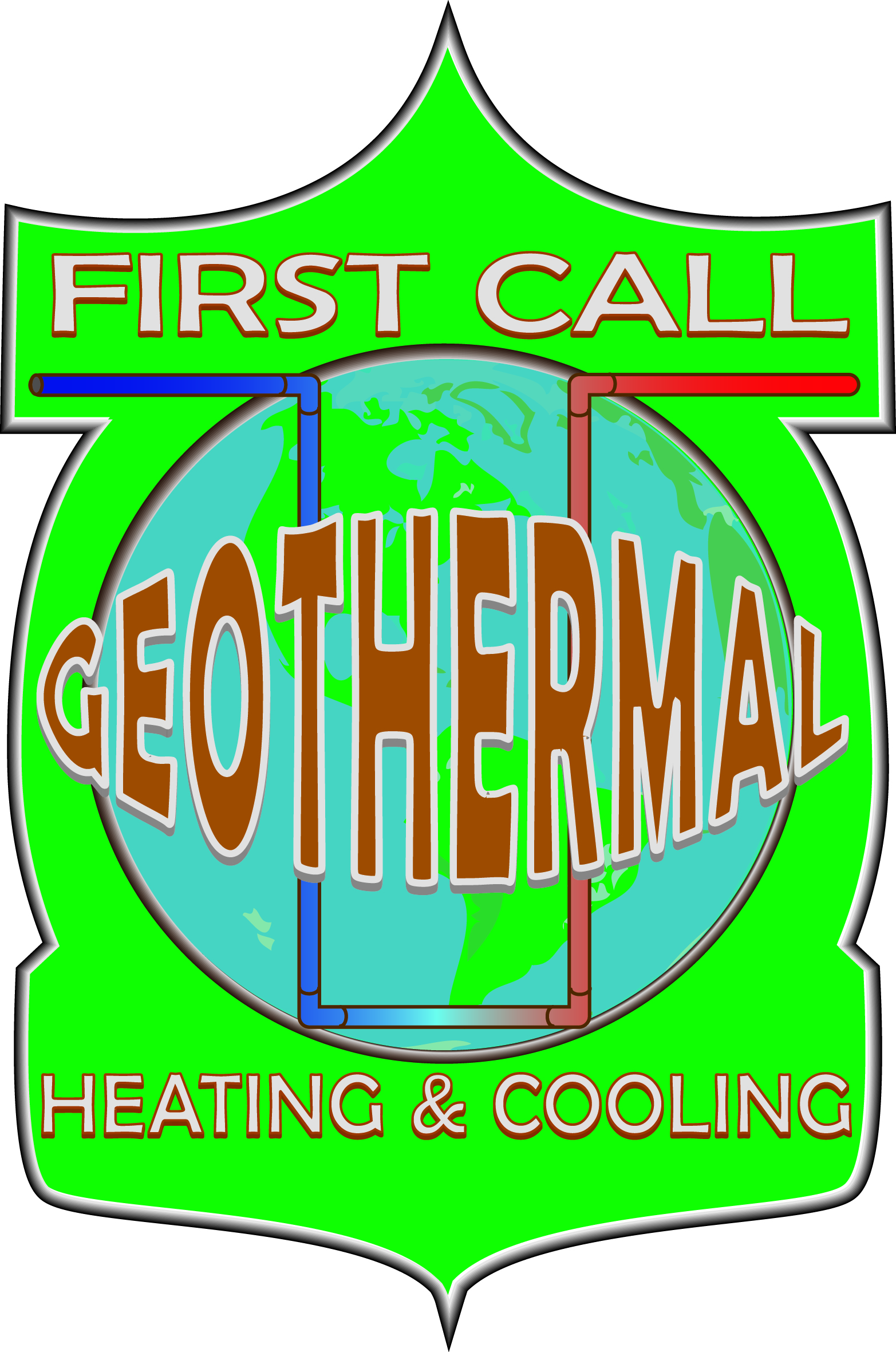 Logo-Design von Byteminer Digital für First Call Heating & Cooling, Inc. | Design #25680