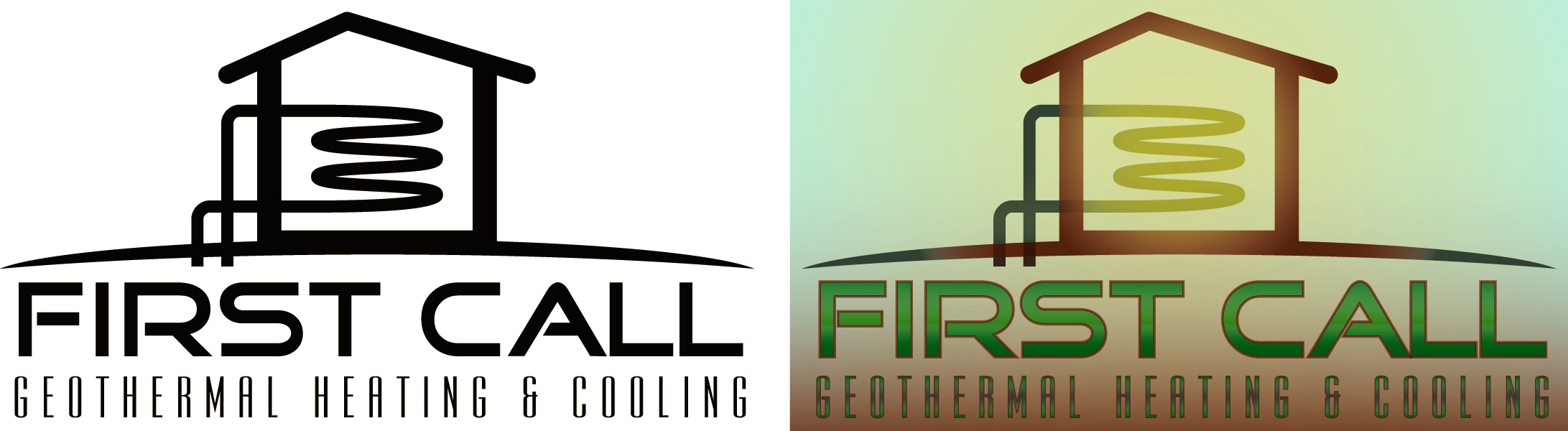 Logo Design by DBD for First Call Heating & Cooling, Inc. | Design #26274