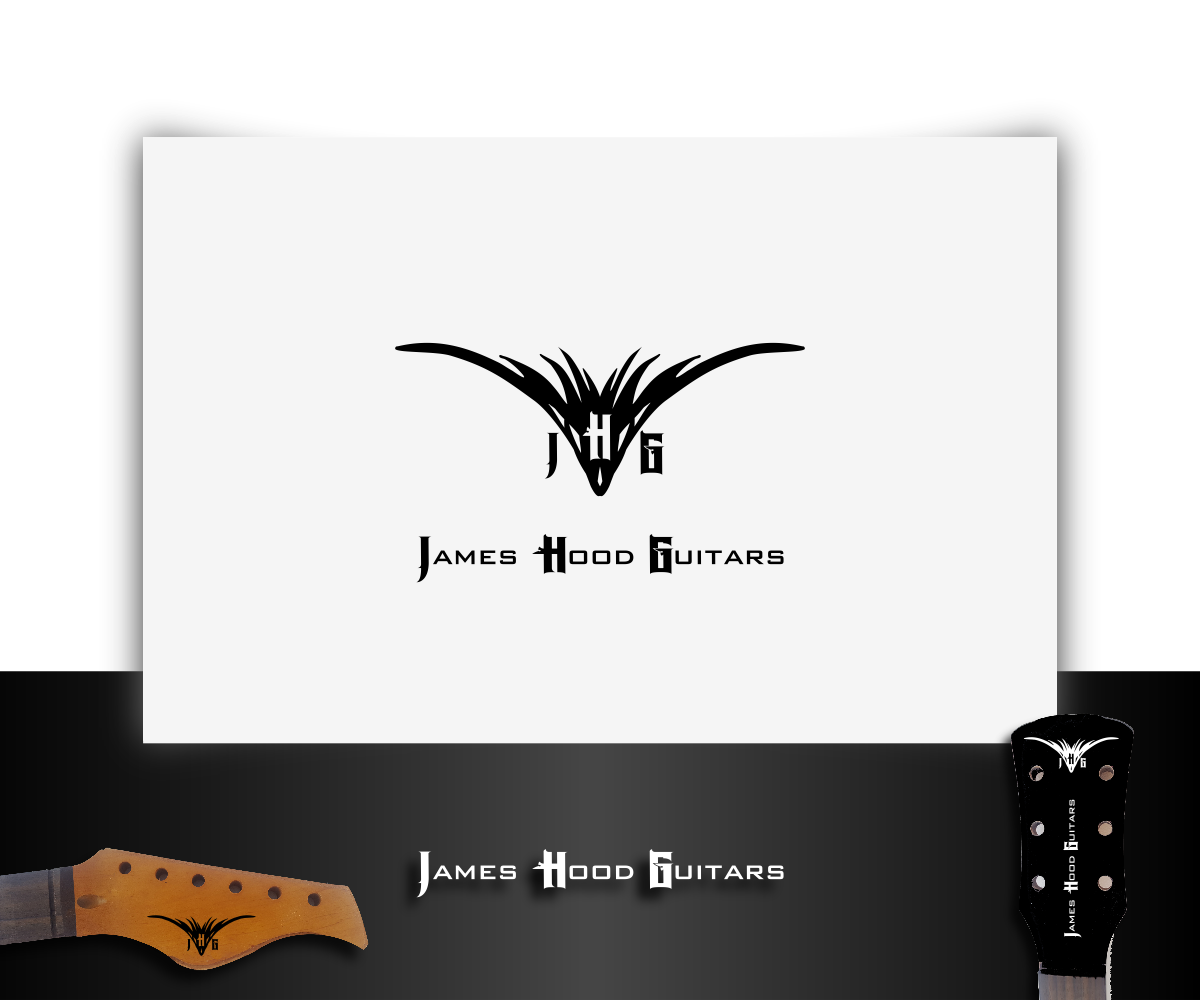 Logo Design by Living Horses Graphics for James Hood Guitars | Design #11484962