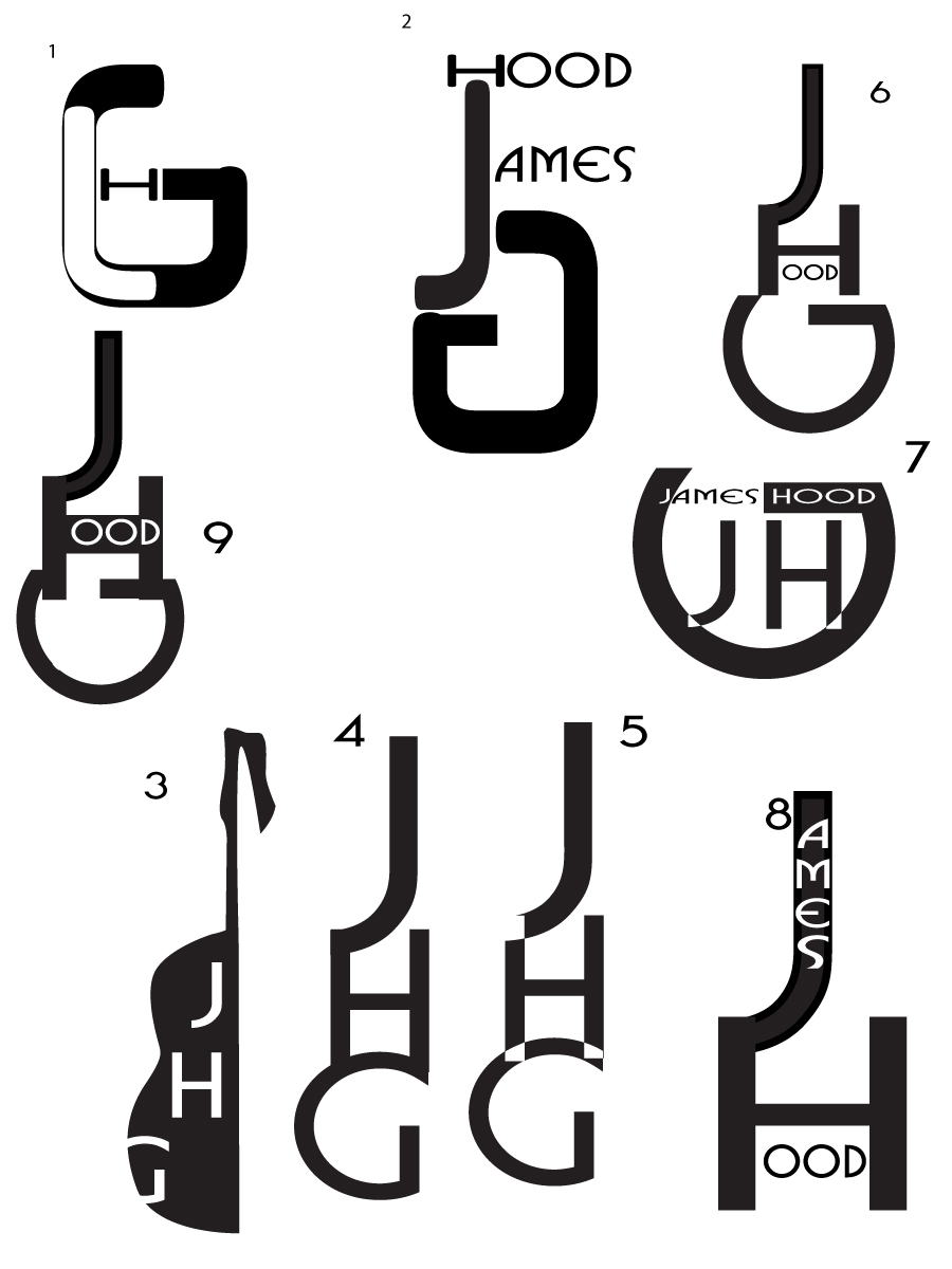 Logo Design by fourdog123 for James Hood Guitars | Design #11416518