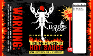 Sticker Design by Whalen for Lucifers Pizza | Design: #11449162
