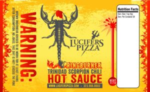 Sticker Design by Whalen for Lucifers Pizza | Design: #11453621