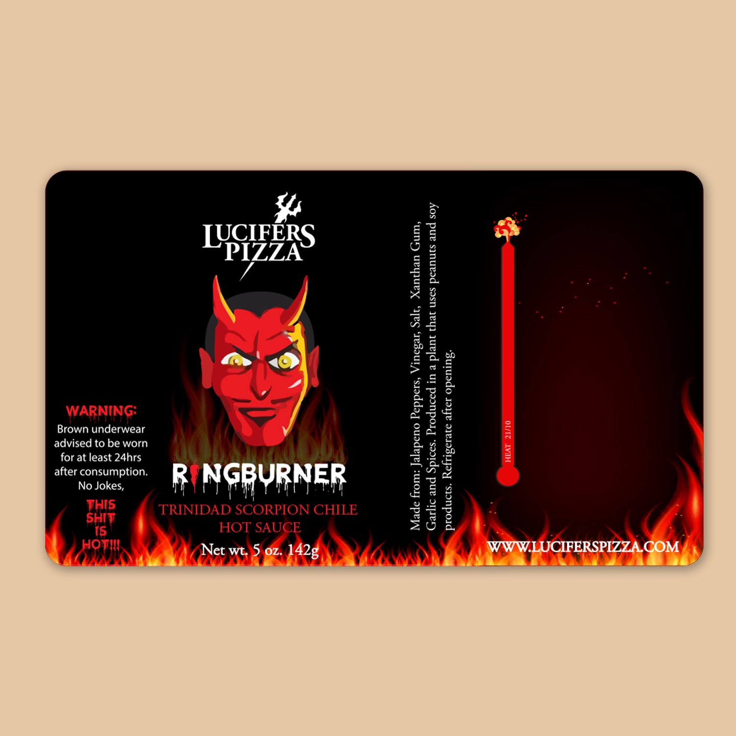 Design Autocollant par Tegridy Studio pour Lucifers Pizza | Design #11424214