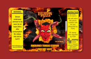 Design Autocollant par Maestroto pour Lucifers Pizza | Design #11427936