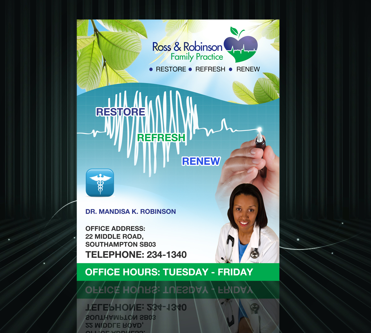 Advertisement Design by uk for Ross and Robinson Medical Practice | Design #2325931