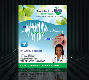 Advertisement Design by uk for Ross and Robinson Medical Practice | Design: #2325931