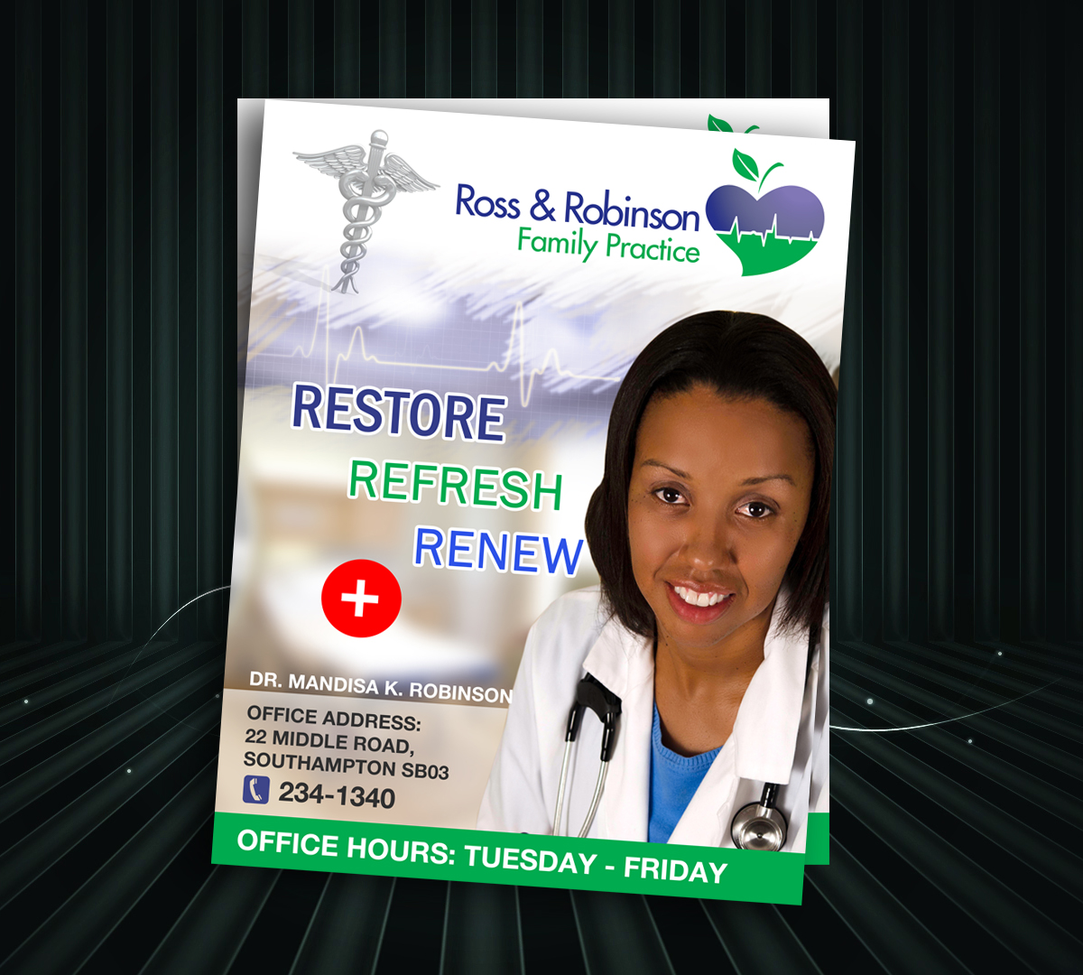 Advertisement Design by uk for Ross and Robinson Medical Practice | Design #2340904