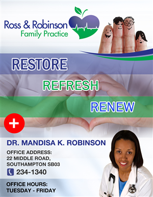 Advertisement Design by uk for Ross and Robinson Medical Practice | Design: #2342300