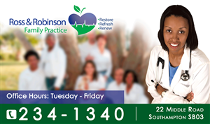 Advertisement Design by Bling Connect Ink for Ross and Robinson Medical Practice | Design: #2329576