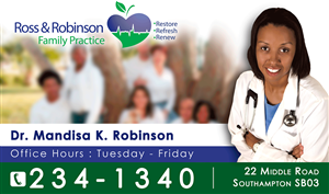 Advertisement Design by Bling Connect Ink for Ross and Robinson Medical Practice | Design: #2341818