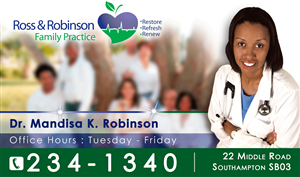 Advertisement Design by Bling Connect Ink for Ross and Robinson Medical Practice | Design: #2341833