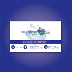 Ross & Robinson Family Practice Ad | Advertisement Design by Bling Connect Ink