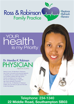 Advertisement Design by Dev for Ross and Robinson Medical Practice | Design #2372515