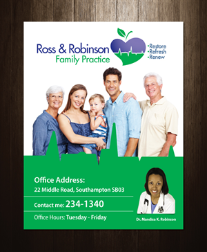Advertisement Design by meet007 for Ross and Robinson Medical Practice | Design: #2326038