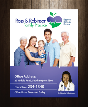 Advertisement Design by meet007 for Ross and Robinson Medical Practice | Design: #2326063