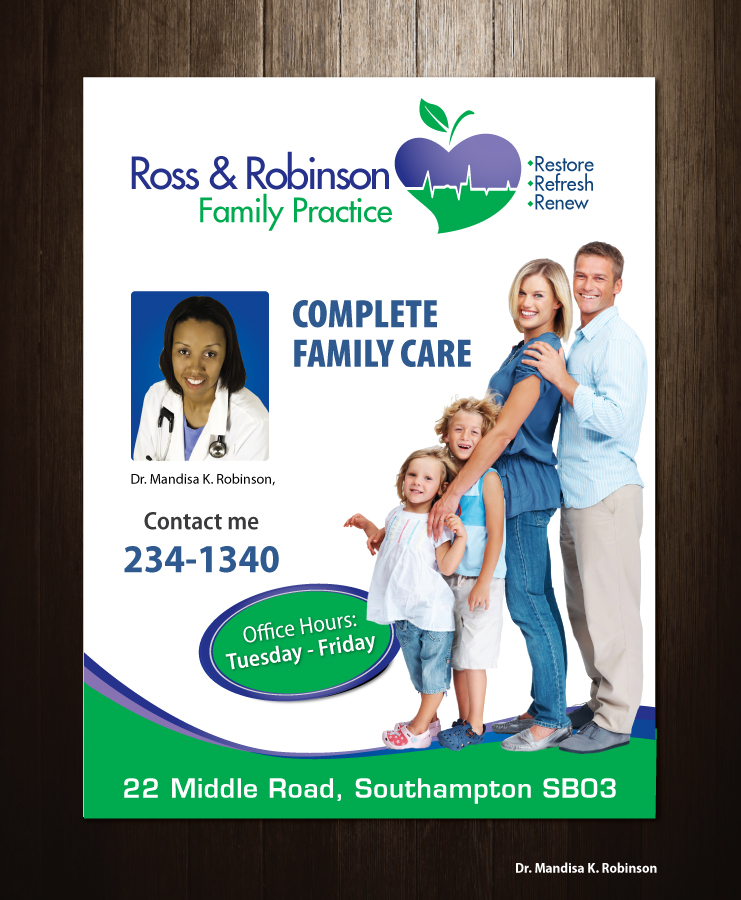 Advertisement Design by meet007 for Ross and Robinson Medical Practice | Design #2326239