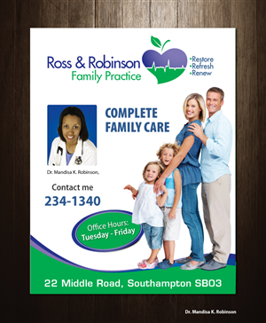 Ross & Robinson Family Practice Ad | Advertisement Design by meet007