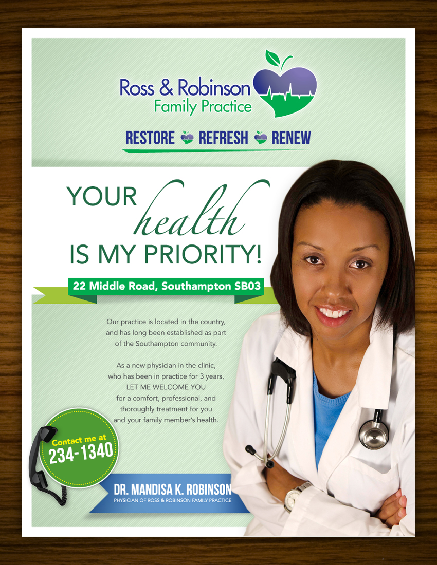 Advertisement Design by nurmaili for Ross and Robinson Medical Practice | Design #2343940