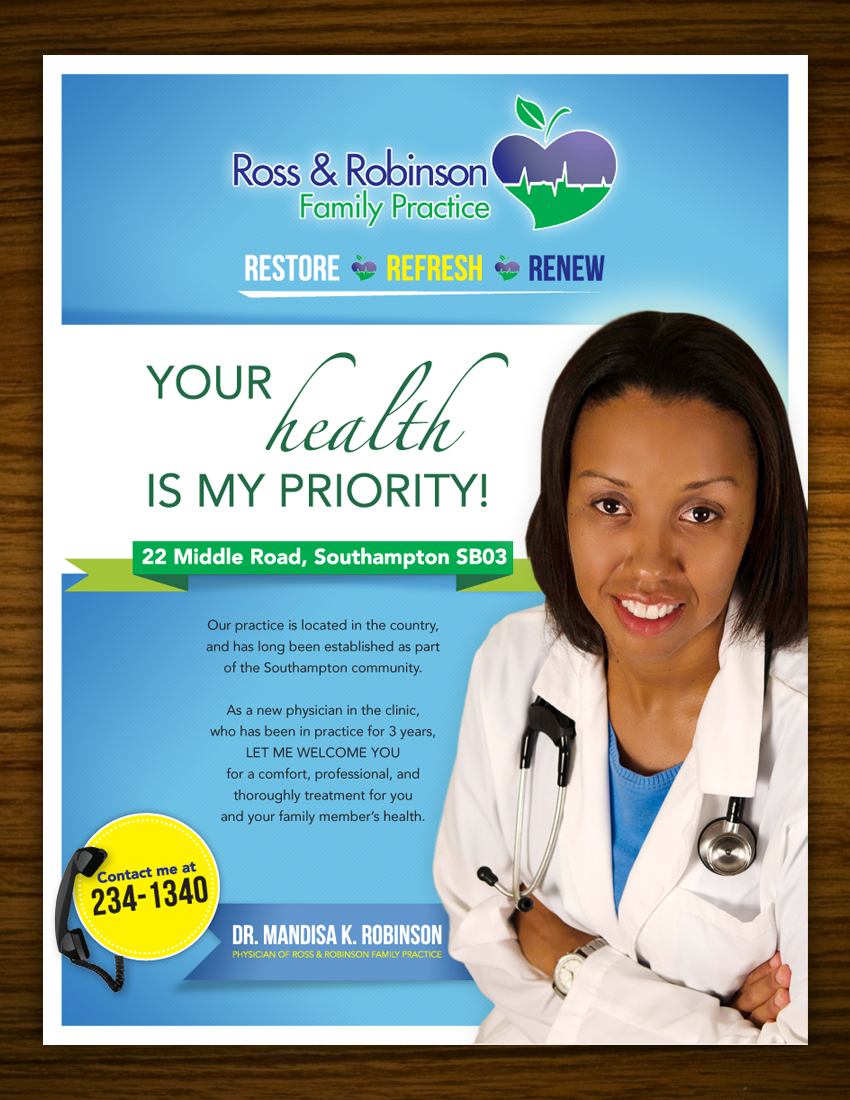 Advertisement Design by nurmaili for Ross and Robinson Medical Practice | Design #2343953