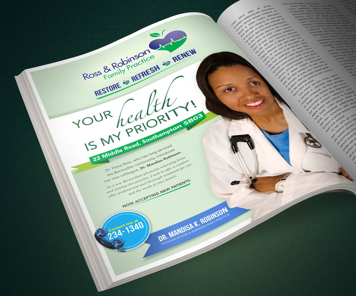 Advertisement Design by nurmaili for Ross and Robinson Medical Practice | Design #2385388