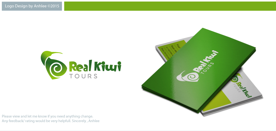 Logo Design by Anhlee for Real Kiwi Tours | Design #11410792