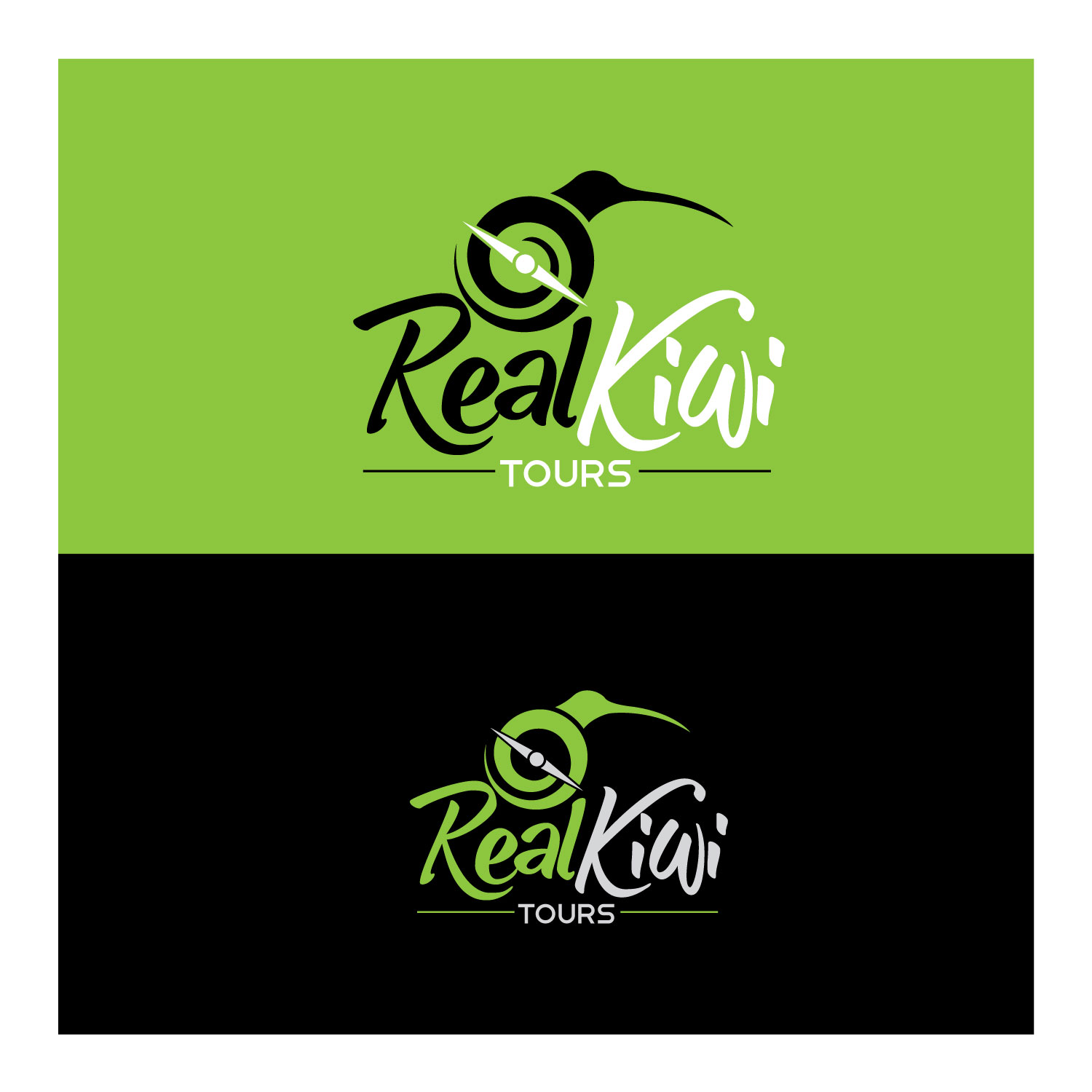Logo Design by C1 Media for Real Kiwi Tours | Design #11425907