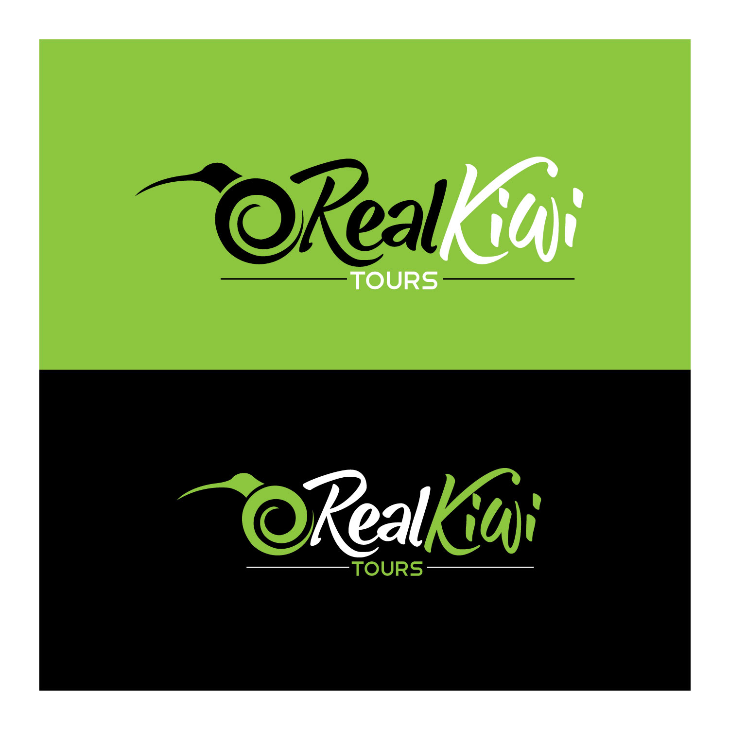 Logo Design by C1 Media for Real Kiwi Tours | Design #11447171