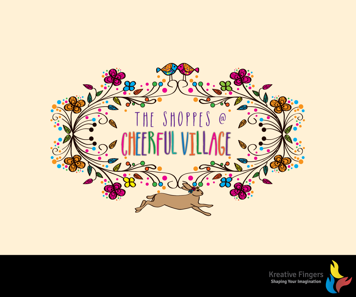 Logo Design by Kreative Fingers for The Shoppes at Cheerful Village | Design: #11452477