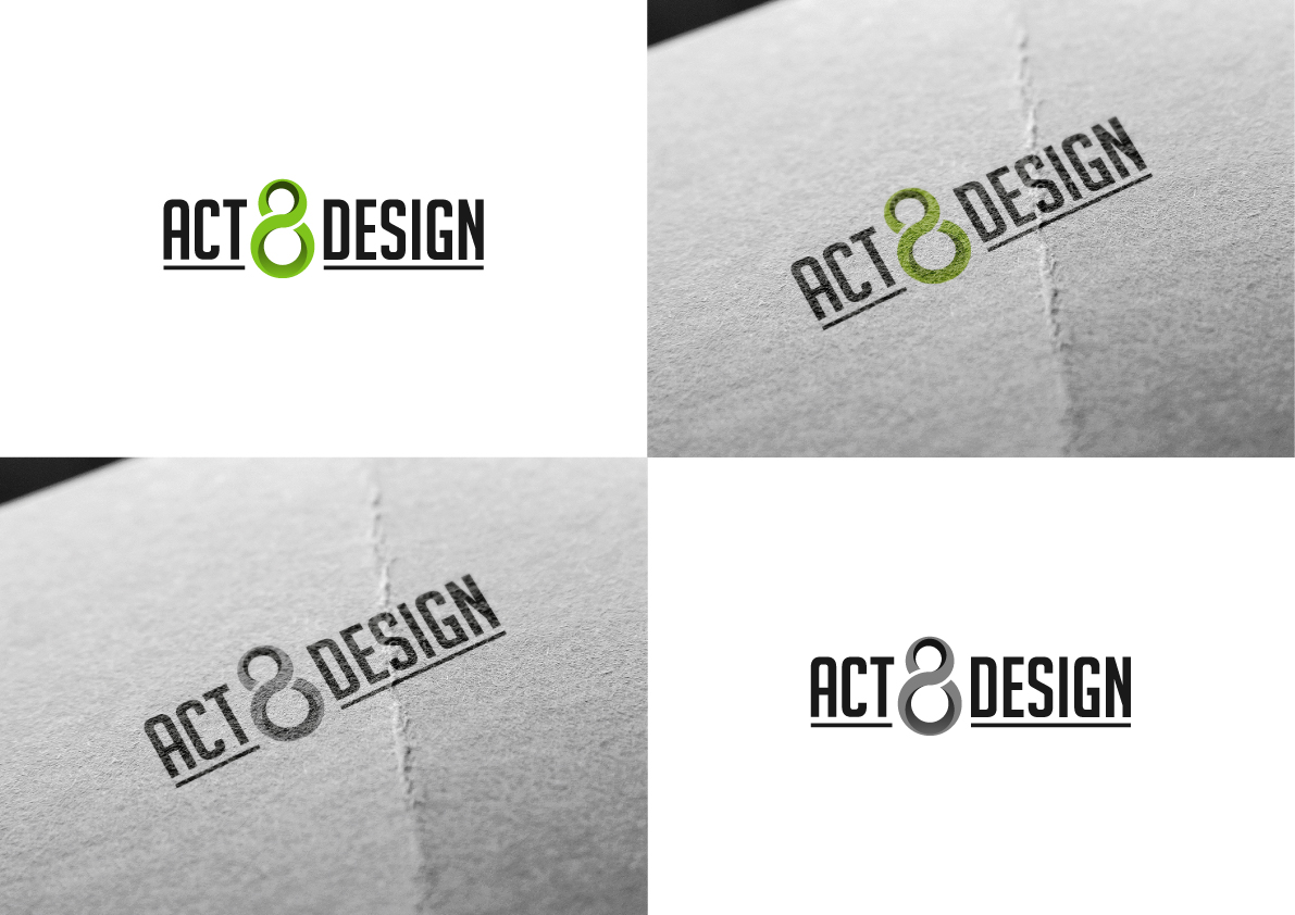 Logo Design by The Marble Peach for Act8 Design Pte. Ltd. | Design #11414961