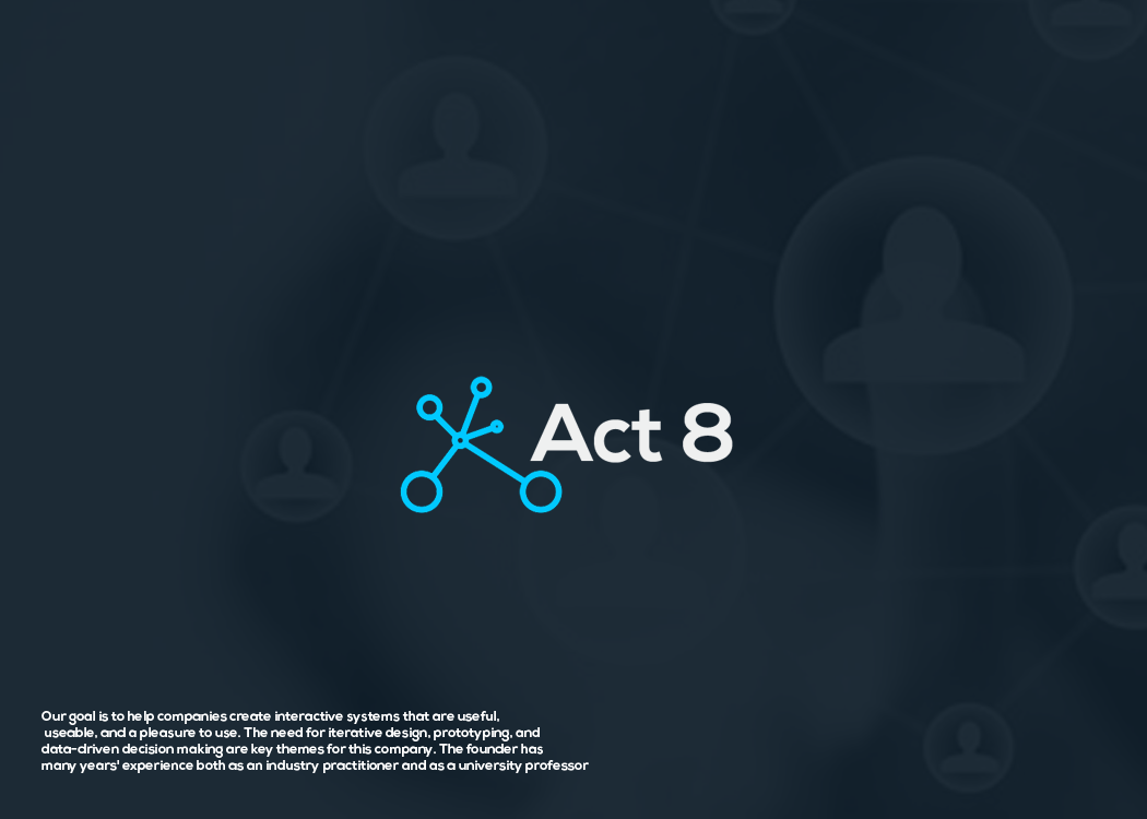 Logo Design by artofni16 for Act8 Design Pte. Ltd. | Design #11448046