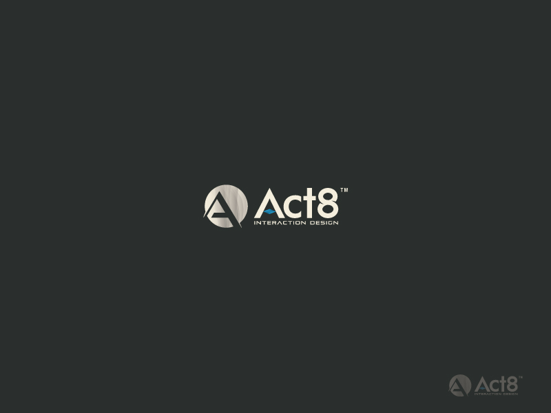 Logo Design by noishotori for Act8 Design Pte. Ltd. | Design #11431196