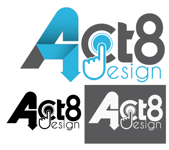 Logo Design by melropero for Act8 Design Pte. Ltd. | Design #11435932