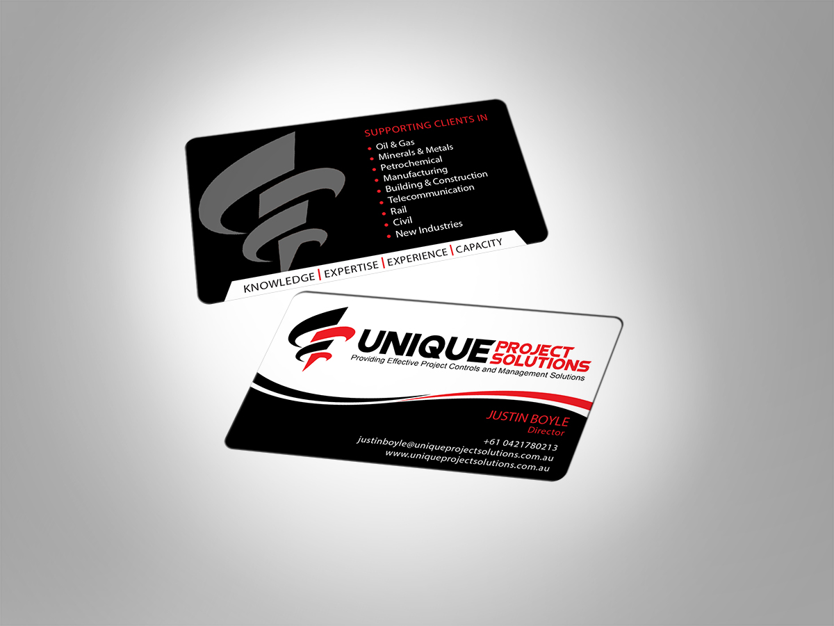 Diseño de Tarjeta de Presentación por MT para Unique Project Solutions | Diseño #2329438