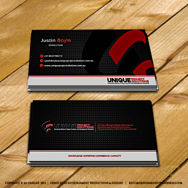 Business Card Design by KD Designz for Unique Project Solutions | Design #2324458
